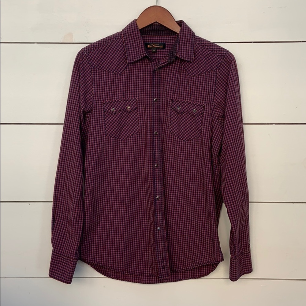 Ben Sherman Western Style Snap Down